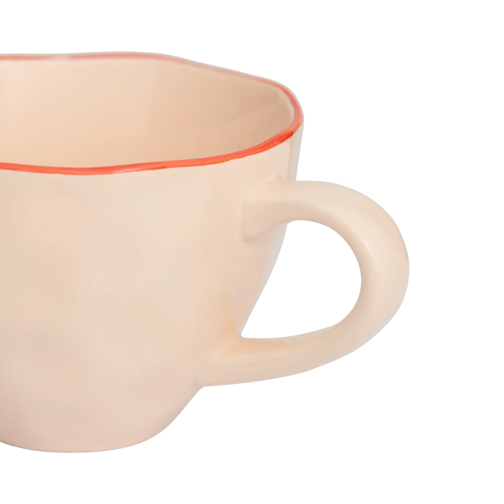 Good Morning Cup Cappuccino/Tea sculpted Old pink
