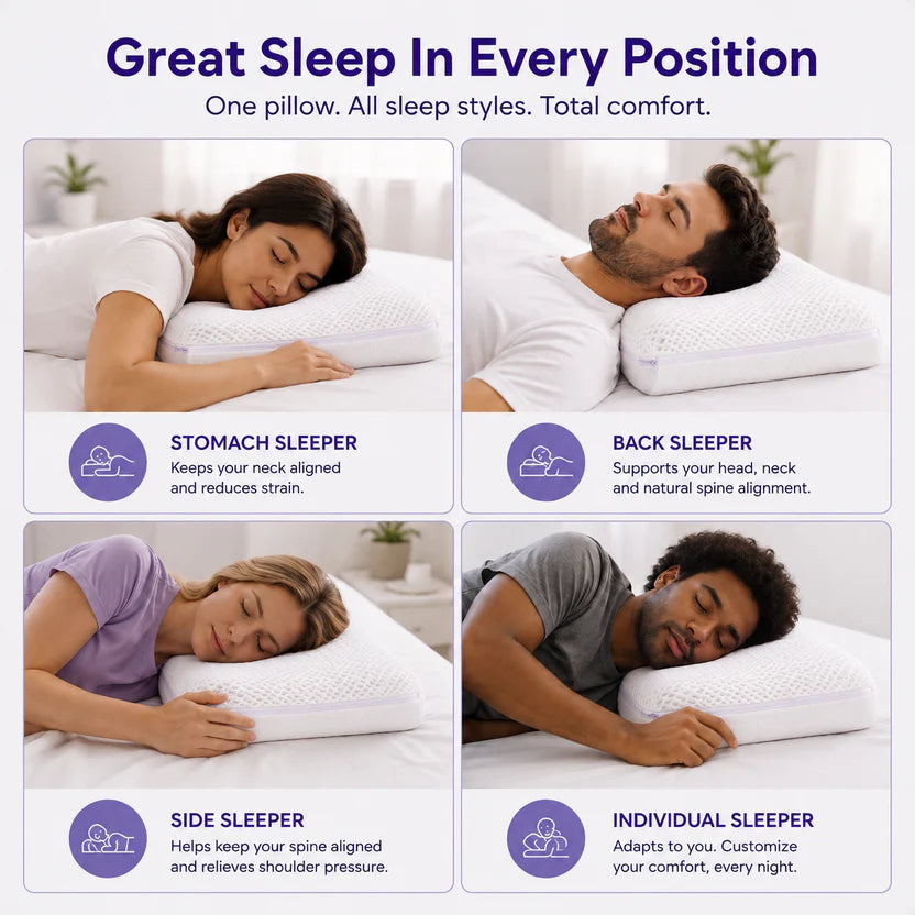 MUGVANAC Ergonomic Cooling Pillow