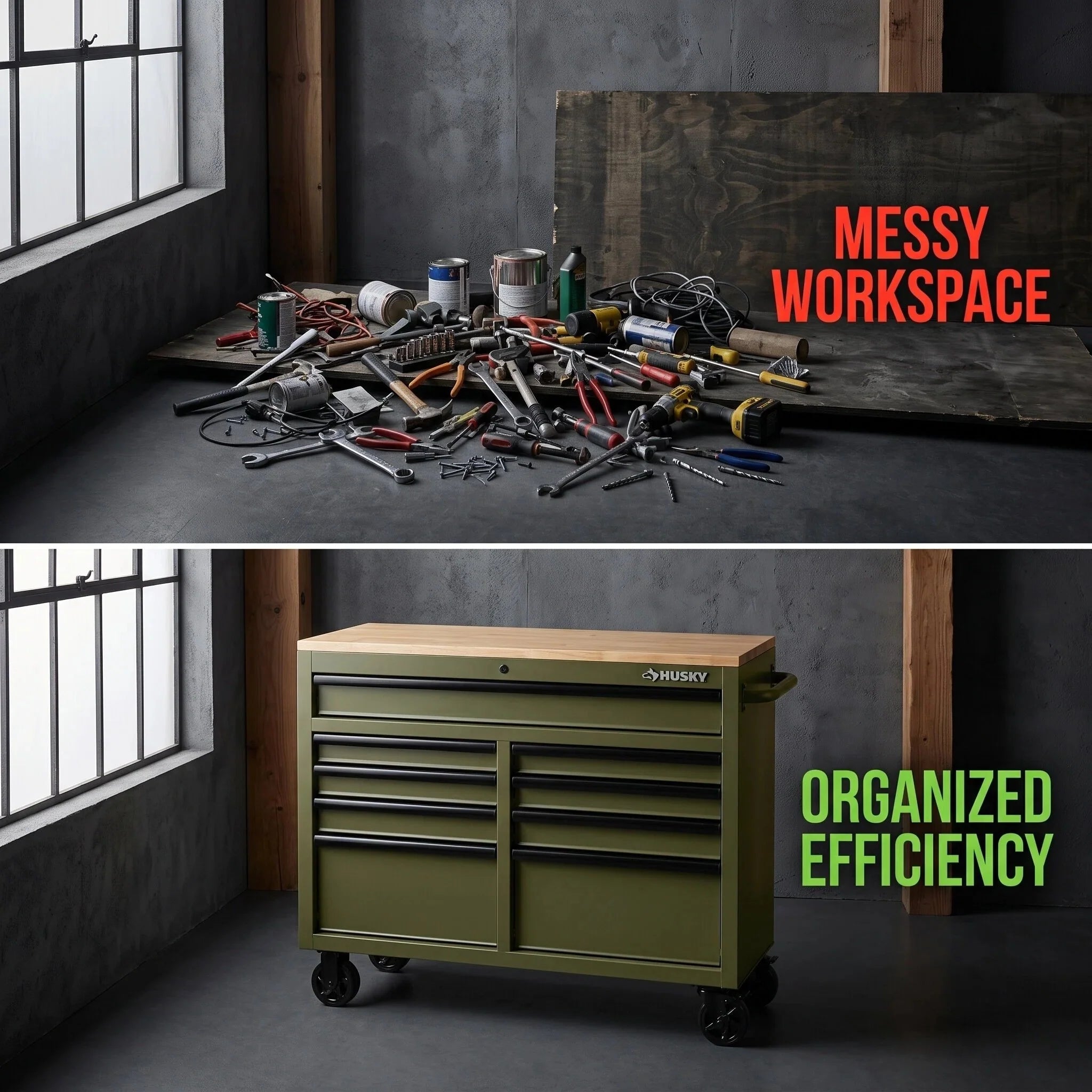Lockable Metal Rolling Tool Box Storage Cabinet Wheels for Garage Workshop Organization