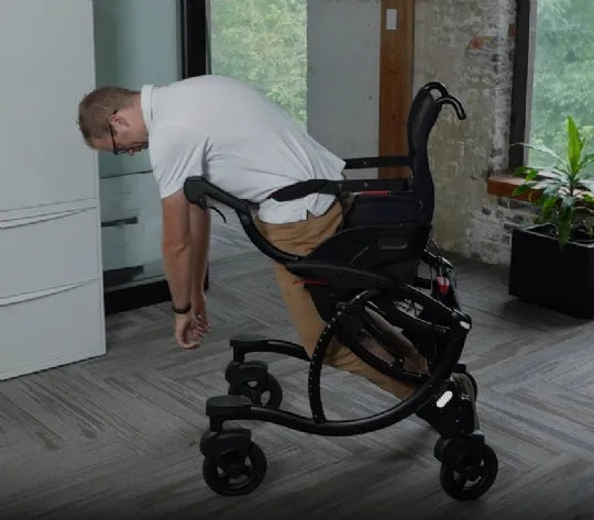 Sit to Stand Convertible Walker Wheelchair Mobility Aid