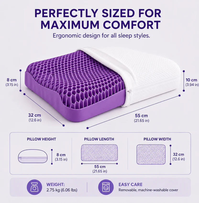 MUGVANAC Ergonomic Cooling Pillow