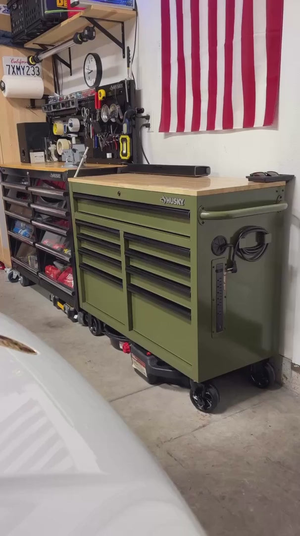 Lockable Metal Rolling Tool Box Storage Cabinet Wheels for Garage Workshop Organization